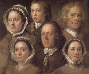 William Hogarth Hogarth s six servants china oil painting artist